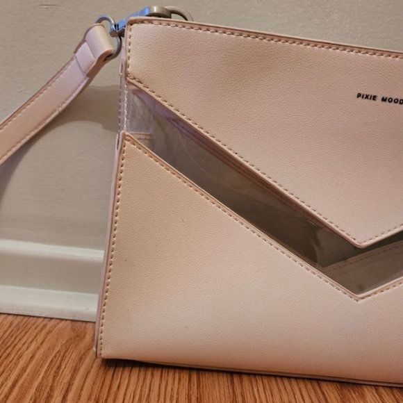 Pixie Mood Vegan Leather Crossbody Bag Light Pink. - Picture 7 of 11